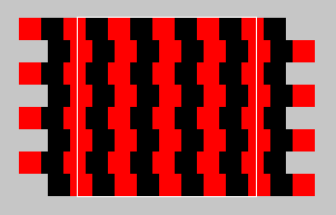 checkerboard with rows offset